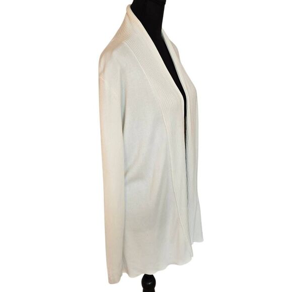 J. McLaughlin Womens Open Front Knitted Cardigan Sweater Off White Small - Picture 4 of 11